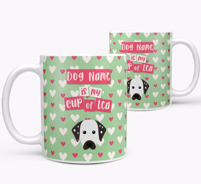 Personalised {breedFullName} '{dogsName} is my Cup of Tea' Mug